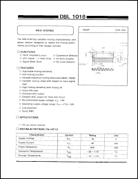 DBL1018 datasheet: FM IF system DBL1018