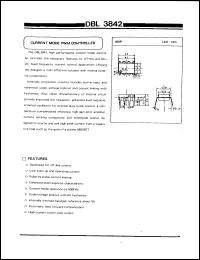 DBL3842 datasheet: Current mode PWM controller DBL3842