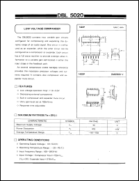 DBL5020-V datasheet: Low voltage compander DBL5020-V