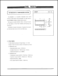 DBL5023 datasheet: FM receiver and compandor system DBL5023