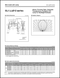 GL1HS212 datasheet: Mini-mold LED lamp GL1HS212