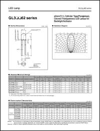 GL3PR62 datasheet: LED lamp GL3PR62