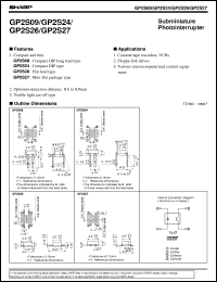 GP2S09 datasheet: Subminiature photointerrupter GP2S09