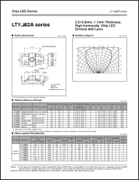 LT1E82A datasheet: Chip LED device LT1E82A