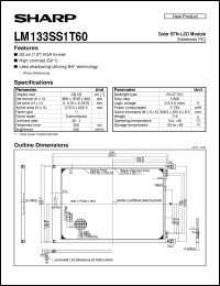 LM133SS1T60 datasheet: Color STN-LCD module LM133SS1T60