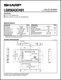 LQ056A3CH01 datasheet: Color TFT-LCD module LQ056A3CH01
