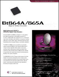 BT864A datasheet: Digital video encoder BT864A