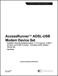 CX11627 datasheet: Modem device set CX11627