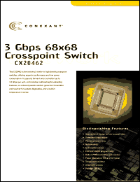 CX20462 datasheet: Crosspoint switch CX20462