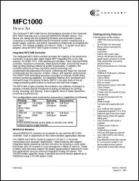 MFC1000 datasheet: Device set MFC1000