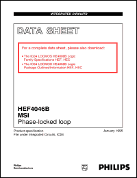 HEF4046BDB datasheet: Phase-locked loop HEF4046BDB