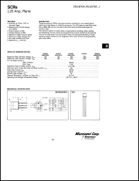 2N1870 datasheet: Silicon Controlled Rectifier 2N1870