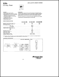 2N3027 datasheet: Silicon Controlled Rectifier 2N3027