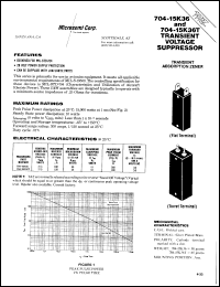 704-15K36 datasheet: Transient Voltage Suppressor 704-15K36
