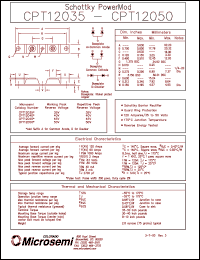 CPT12035 datasheet: Schottky Rectifier CPT12035