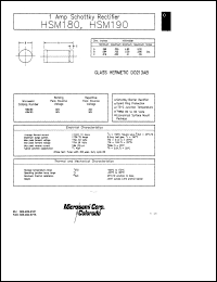 HSM180MELF datasheet: Schottky Rectifier HSM180MELF