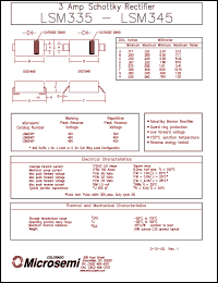 LSM340G datasheet: Schottky Rectifier LSM340G