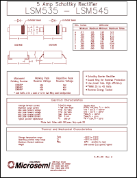 LSM545J datasheet: Schottky Rectifier LSM545J