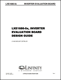 LXE1686-03 datasheet: CCFL Inverter Module - Single Lamp LXE1686-03