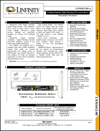 LXM1612-05-01 datasheet: CCFL Inverter Module - Single Lamp LXM1612-05-01