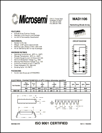 MAD1106 datasheet: Diode Array MAD1106
