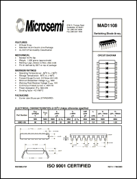 MAD1108 datasheet: Diode Array MAD1108