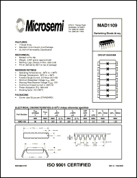 MAD1109 datasheet: Diode Array MAD1109