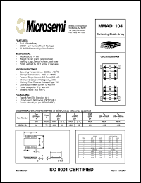 MMAD1104 datasheet: Diode Array MMAD1104
