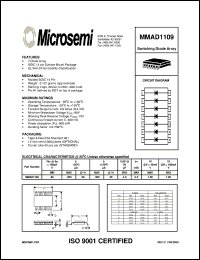 MMAD1109 datasheet: Diode Array MMAD1109