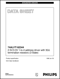 74ALVT162344DL datasheet: 2.5 V / 3.3 V 1-to-4 address driver with 30 Ohm termination resistors (3-State) 74ALVT162344DL