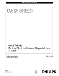 74ALVT16260DGG datasheet: 12-bit to 24-bit multiplexed D-type latches (3-State) 74ALVT16260DGG