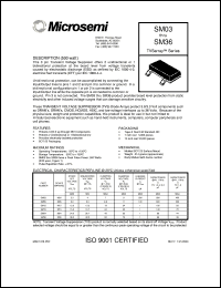 SM05 datasheet: Transient Voltage Suppressor SM05