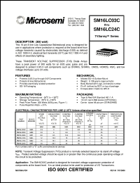 SM16LC03C datasheet: Transient Voltage Suppressor SM16LC03C