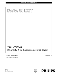 74ALVT16344DGG datasheet: 2.5 V / 3.3 V 1-to-4 address driver (3-State) 74ALVT16344DGG