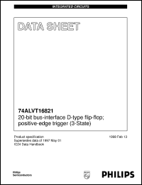 74ALVT16821DGG datasheet: 20-bit bus-interface D-type flip-flop; positive-edge trigger (3-State) 74ALVT16821DGG