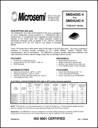 SMDA03C-4 datasheet: Transient Voltage Suppressor SMDA03C-4