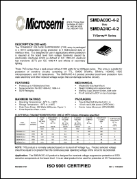 SMDA12C-4-2 datasheet: Transient Voltage Suppressor SMDA12C-4-2