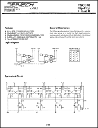 TC370AL/CL datasheet: High Noise Immunity Logic TC370AL/CL