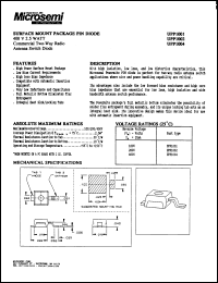 UPP1001 datasheet: PIN Diode UPP1001