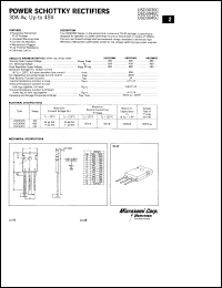 USD3040C datasheet: Schottky Rectifier USD3040C