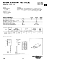 USD3030S datasheet: Schottky Rectifier USD3030S