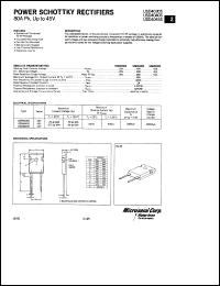 USD4045S datasheet: Schottky Rectifier USD4045S