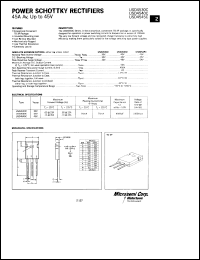 USD4545C datasheet: Schottky Rectifier USD4545C