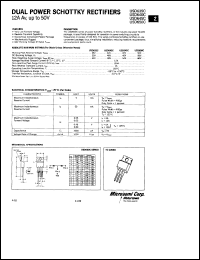 USD635C datasheet: Schottky Rectifier USD635C