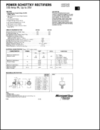 USD7520 datasheet: Schottky Rectifier USD7520