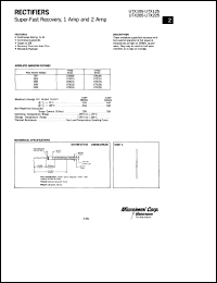 UTX220 datasheet: Fast Rectifier (100-500ns) UTX220