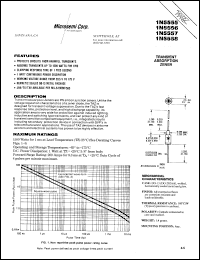 1N5555 datasheet: Transient Voltage Suppressor 1N5555