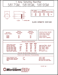 5817SM datasheet: Schottky Rectifier 5817SM