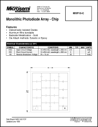 MXP18-C datasheet: Multi Element Opto Arrays MXP18-C