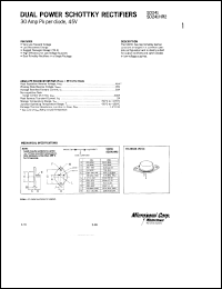 SD241HR2 datasheet: Schottky Rectifier SD241HR2